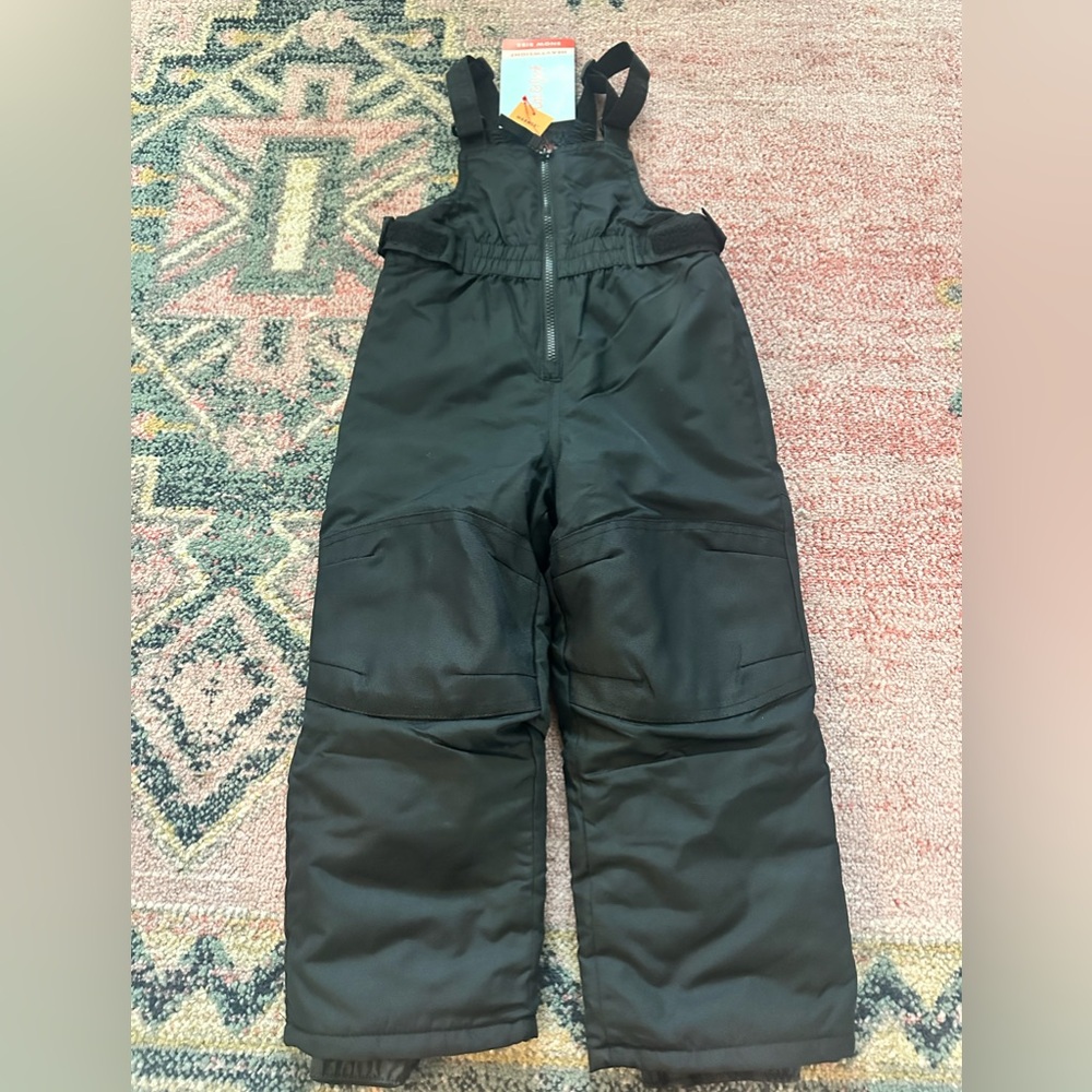 New Kids Cat & Jack Black Snow Bib Overalls